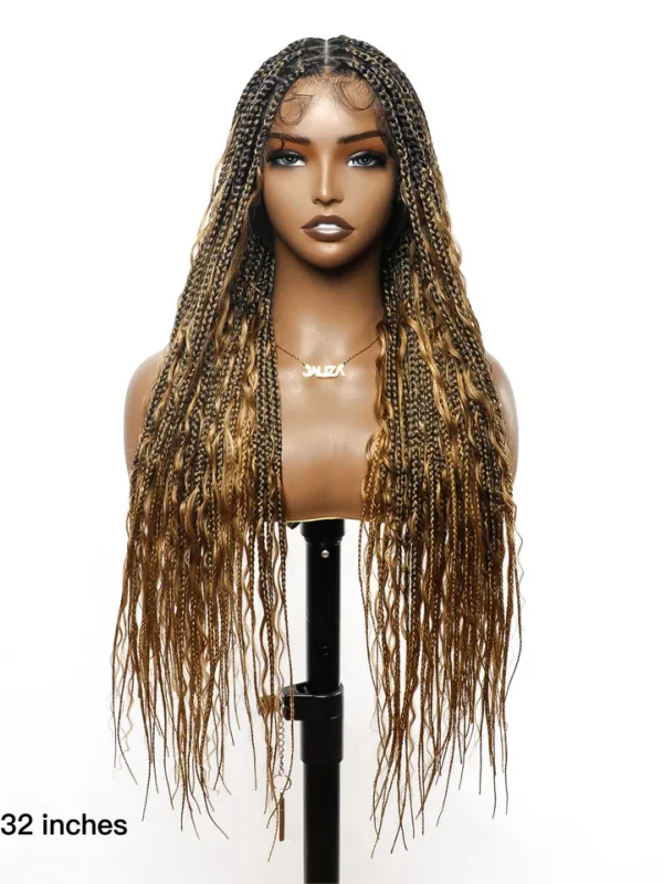 Ombre Bob Wigs for a Gradient Effect Chinalacewig Tangleless Human Hair Boho Curls HD Lace Knotless Box Braided Wig CB05 Ombre Bob Wigs for a Gradient Effect Chinalacewig Tangleless Human Hair Boho Curls HD Lace Knotless Box Braided Wig CB05