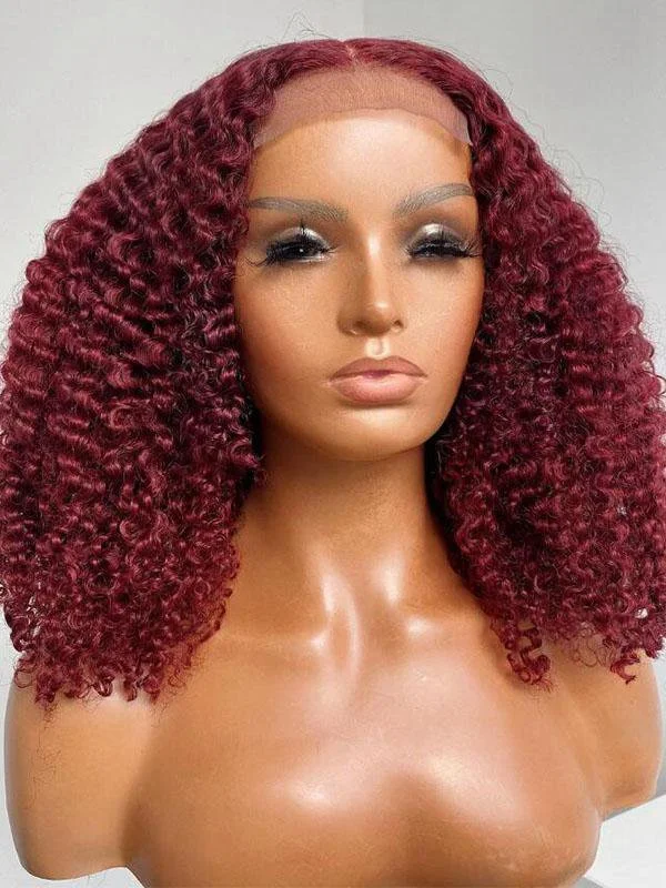 Bob Wigs for Instagram Influencers Chinalacewig Transparent Lace Burgundy Deep Curly 13X6 Lace Front Wigs NCF65 Bob Wigs for Instagram Influencers Chinalacewig Transparent Lace Burgundy Deep Curly 13X6 Lace Front Wigs NCF65