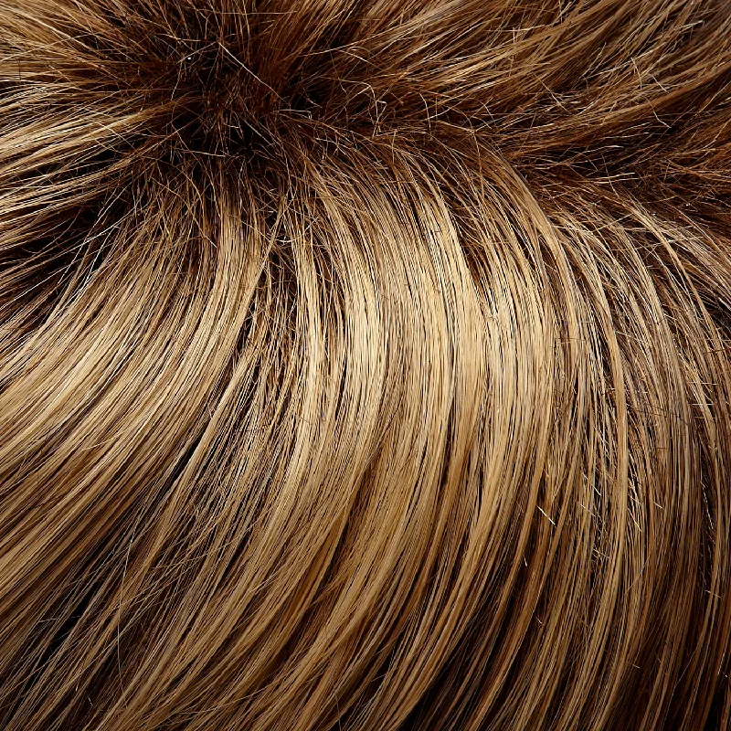 24BT18S8* | Shaded Mocha | Med Natural Ash Blonde & Lt Natural Gold Blonde Blend w/Lt Natural Gold Blonde Tips. Shaded w/Med Brown