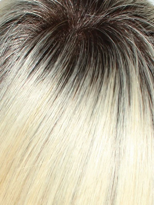 *613/102S8 | Shaded Lemon Macaron | Pale Natural Gold Blonde & Pale Platinum Blonde Blend. Shaded w/ Med Brown