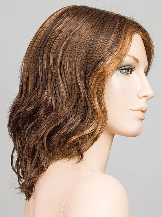 Chocolate Lighted | 830.6 | Medium Brown Blended with Light Auburn and Dark Strawberry Blonde with Highlights Throughout and Concentrated in the Front