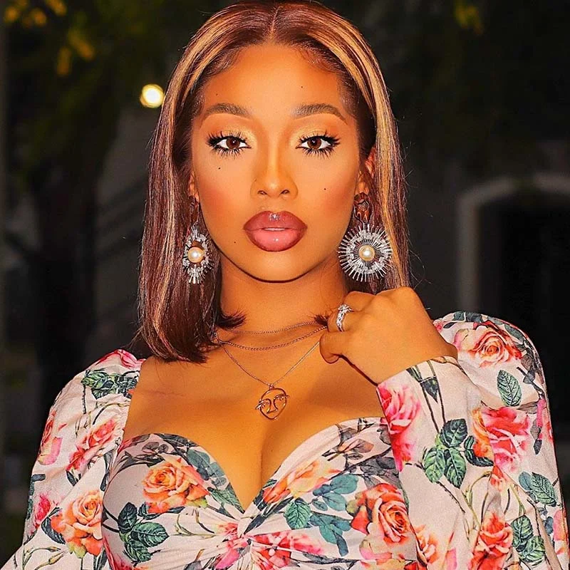 Bob Wigs for Barbecues #P1/27 Mix Color Human Hair Bob Wig Lace Frontal 150% Surprisehair Bob Wigs for Barbecues #P1/27 Mix Color Human Hair Bob Wig Lace Frontal 150% Surprisehair
