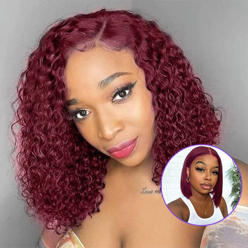 Bob Wigs for Concerts Modern Show 99J BOB Wig Lace Front Human Hair Wigs For Black Women Indian Remy Hair Straight Short BOB Wig Bob Wigs for Concerts Modern Show 99J BOB Wig Lace Front Human Hair Wigs For Black Women Indian Remy Hair Straight Short BOB Wig