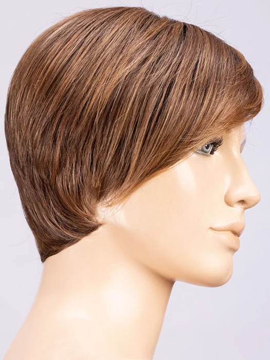 CHOCOLATE ROOTED | Medium to Dark Brown base with Light Reddish Brown Highlights & Dark Roots