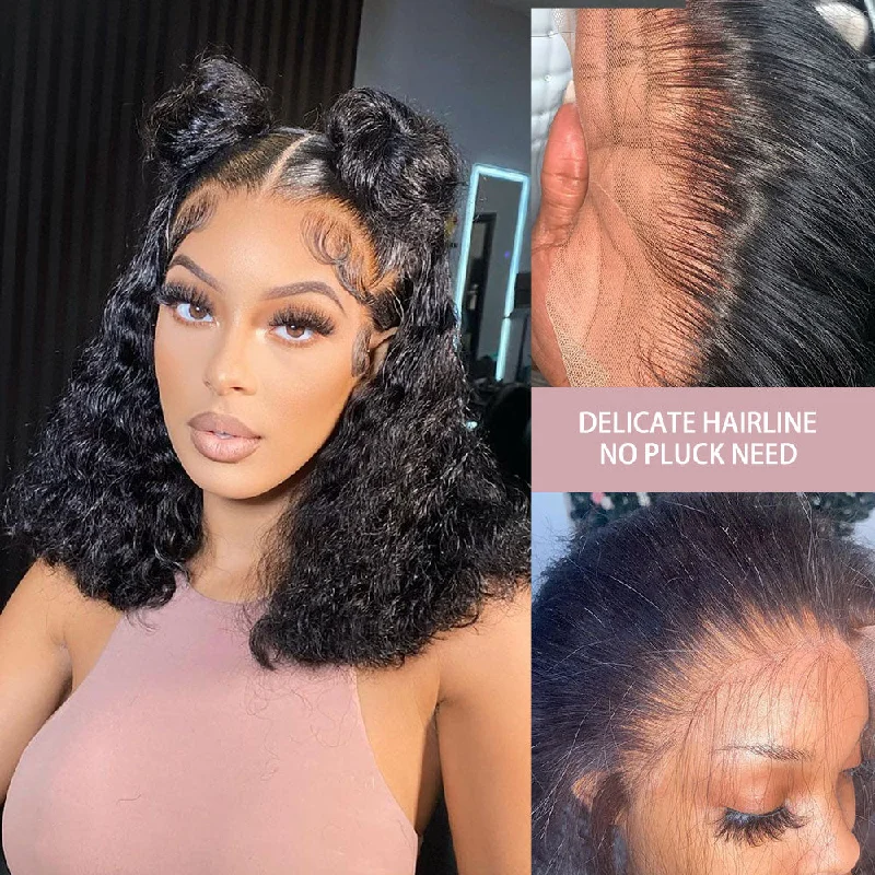 Bob Wigs with Middle - Parted Styles Boutique Skin Melt Lace + Delicate Hairline Frontal Bob Wigs Loose Wave Bob Wigs with Middle - Parted Styles Boutique Skin Melt Lace + Delicate Hairline Frontal Bob Wigs Loose Wave