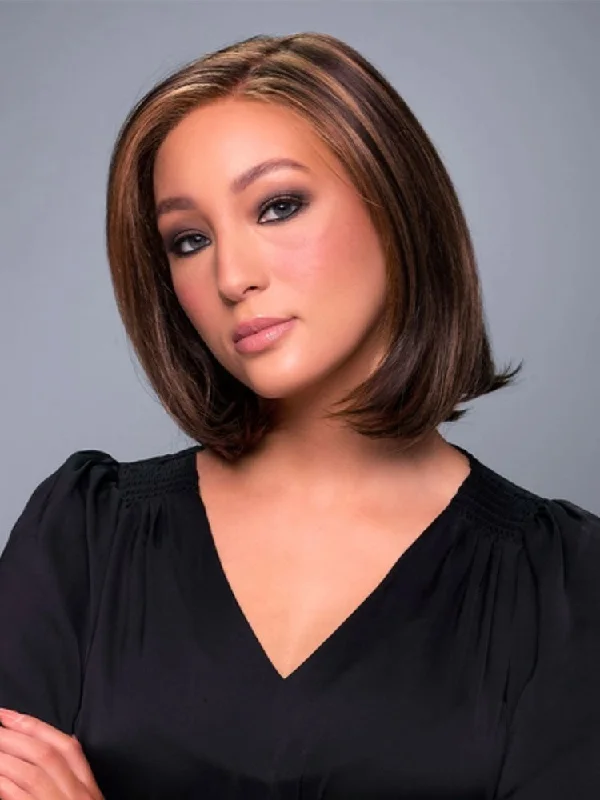 Bob Wigs with Clip - in Bangs (Removable) Cameron Lite wig - Jon Renau SmartLace Lite Collection Bob Wigs with Clip - in Bangs (Removable) Cameron Lite wig - Jon Renau SmartLace Lite Collection