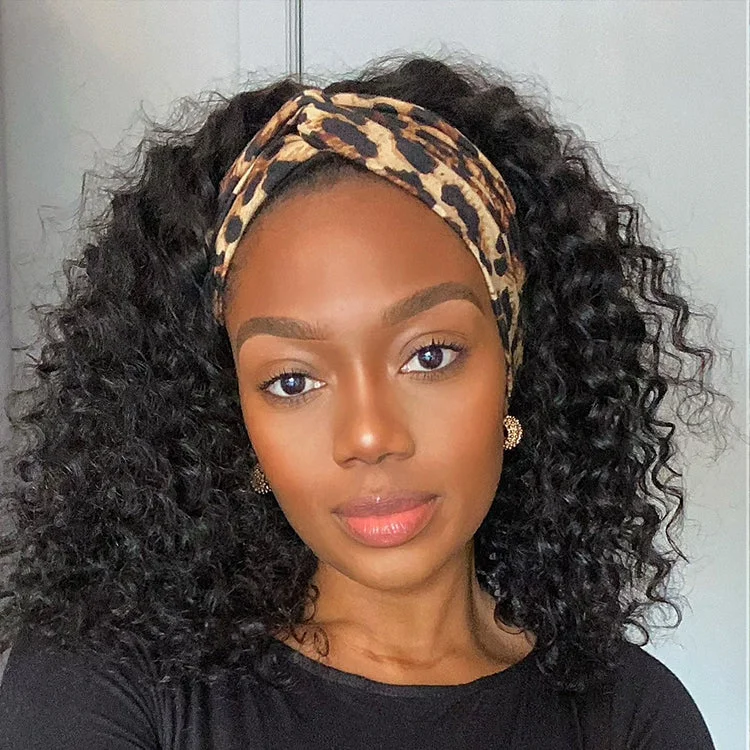Bob Wigs for YouTube Content Creators Deep Wave Glueless Curly Bob Wig Headband Wig 100% Human Hair (Get Free Trendy Headbands) Bob Wigs for YouTube Content Creators Deep Wave Glueless Curly Bob Wig Headband Wig 100% Human Hair (Get Free Trendy Headbands)