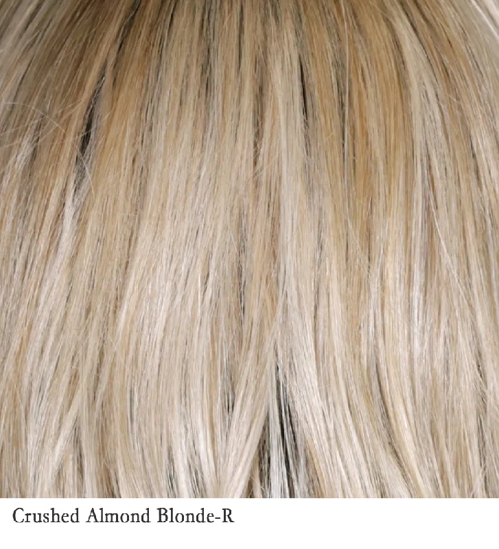 Pre-Order | Crushed Almond Blonde-R | 14/17/101+18 | Creamy cooler blend of light to medium Sandy Blonde with chunky highlights of light Ash Blonde and Platinum creating soft neutral Light Blonde with light and medium blended root color.