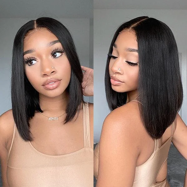 Bob Wigs with Lightweight Materials for All - Day Wear Luvme Hair Beginner Friendly Glueless Silky Blunt Cut 4x4 Closure Bob Wig 100% Human Hair | Upgraded 2.0 Bob Wigs with Lightweight Materials for All - Day Wear Luvme Hair Beginner Friendly Glueless Silky Blunt Cut 4x4 Closure Bob Wig 100% Human Hair | Upgraded 2.0