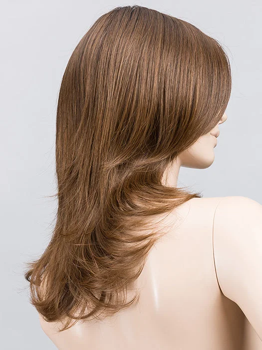 CHOCOLATE ROOTED | Medium Brown & Light Auburn & Medium Warm Brown Blend with Shaded Roots