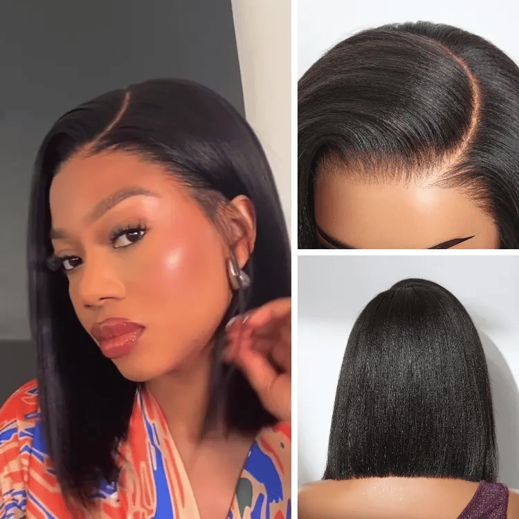 Bob Wigs for Asian Women PreMax Wigs - Nature Max Yaki / Silky Bob Ear-to-Ear Glueless 13x6 Frontal HD Lace Short Bob Wig Bob Wigs for Asian Women PreMax Wigs - Nature Max Yaki / Silky Bob Ear-to-Ear Glueless 13x6 Frontal HD Lace Short Bob Wig