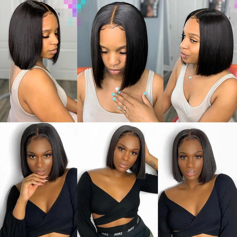 Bob Wigs for Hiking Breathable Bob Wig | Modern Show Light Bob Wig Real Human Hair Wig Bob Wigs for Hiking Breathable Bob Wig | Modern Show Light Bob Wig Real Human Hair Wig