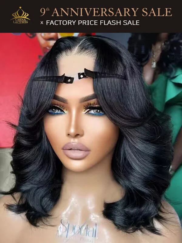 Bob Wigs for Halloween Costumes Chinalacewig 5x5 HD Lace Wig Body Wave Human Virgin Hair CS09 Bob Wigs for Halloween Costumes Chinalacewig 5x5 HD Lace Wig Body Wave Human Virgin Hair CS09