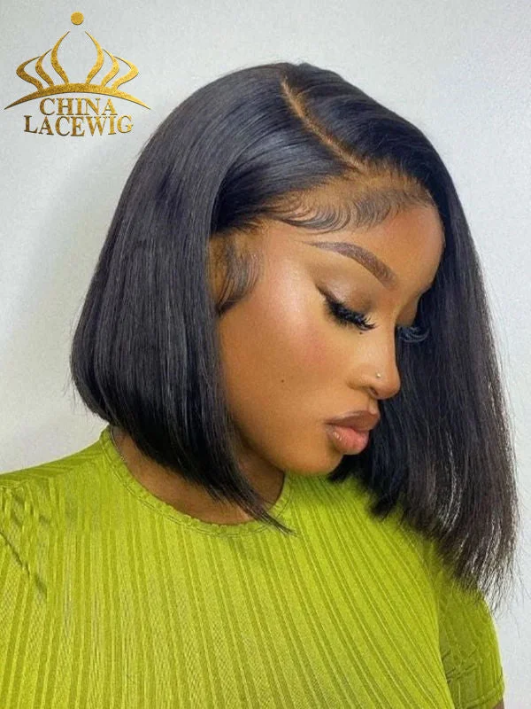 Bob Wigs for Modest Fashion Trends Chinalacewig Black Friday Natural Color Side Part C-pat Human Hair Summer Bob CF557 Bob Wigs for Modest Fashion Trends Chinalacewig Black Friday Natural Color Side Part C-pat Human Hair Summer Bob CF557