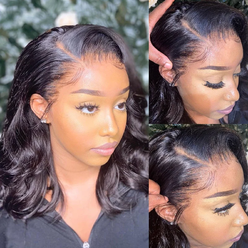 Bob Wigs for Horseback Riding Alicia | 13x6 Skin Melt Lace Front BOB Human Hair Wig Body Wave Bob Wigs for Horseback Riding Alicia | 13x6 Skin Melt Lace Front BOB Human Hair Wig Body Wave