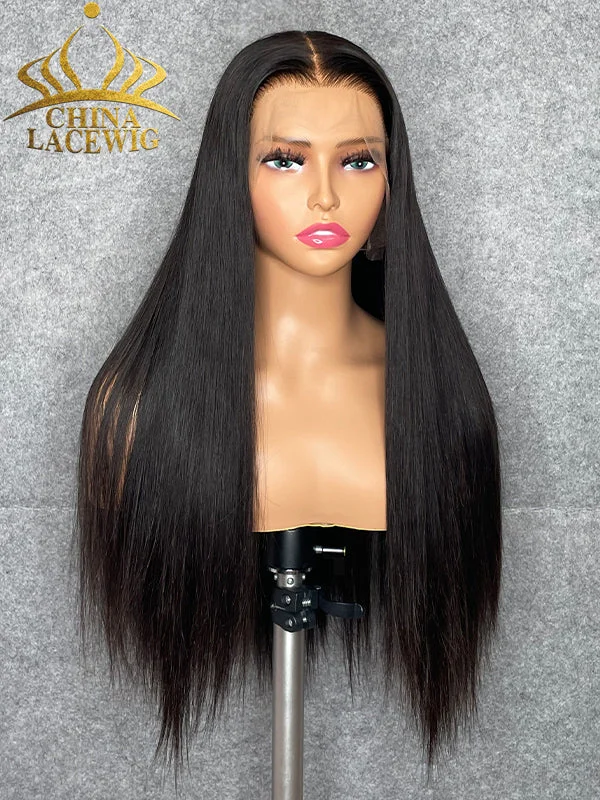 Bob Wigs for YouTube Content Creators Chinalacewig Custom Wig Silky Straight 360 HD Lace Wigs Human Hair Natural Black C014 Bob Wigs for YouTube Content Creators Chinalacewig Custom Wig Silky Straight 360 HD Lace Wigs Human Hair Natural Black C014