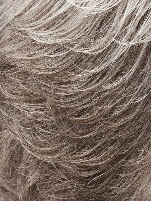 60B56F | Vanilla Ripple | Pure White w/ 5% Med Brown Blend graduating to Dk Brown w/ 65% Grey
