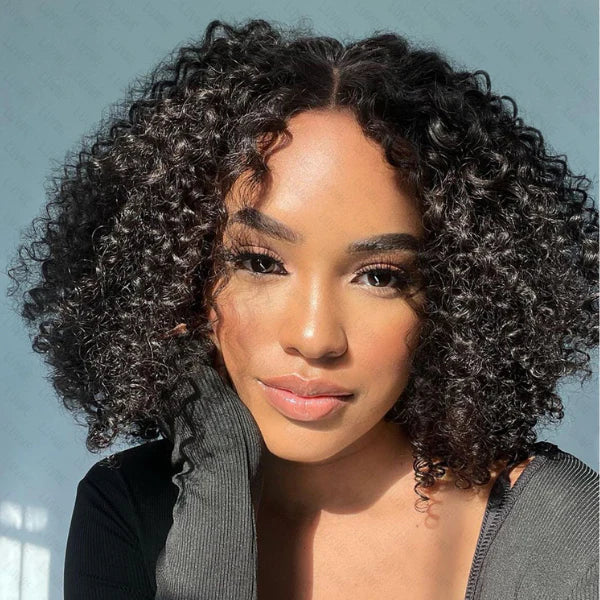 Bob Wigs for Running Caroline | 4X4 Closure Bob Wig Kinky Curly Short Lace Wig Human Hair Bob Wigs for Running Caroline | 4X4 Closure Bob Wig Kinky Curly Short Lace Wig Human Hair