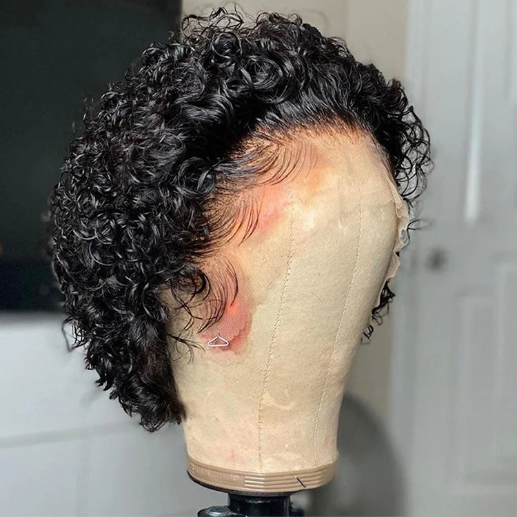 Ombre Bob Wigs for a Gradient Effect​ Short Curly Pixie Wig