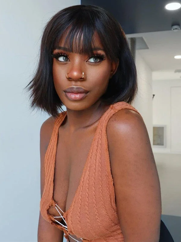 Bob Wigs in Blonde Colors Chinalacewig Short Bob Human Hair Wigs 360 HD Lace Frontal Wig With Bangs CF092 Bob Wigs in Blonde Colors Chinalacewig Short Bob Human Hair Wigs 360 HD Lace Frontal Wig With Bangs CF092