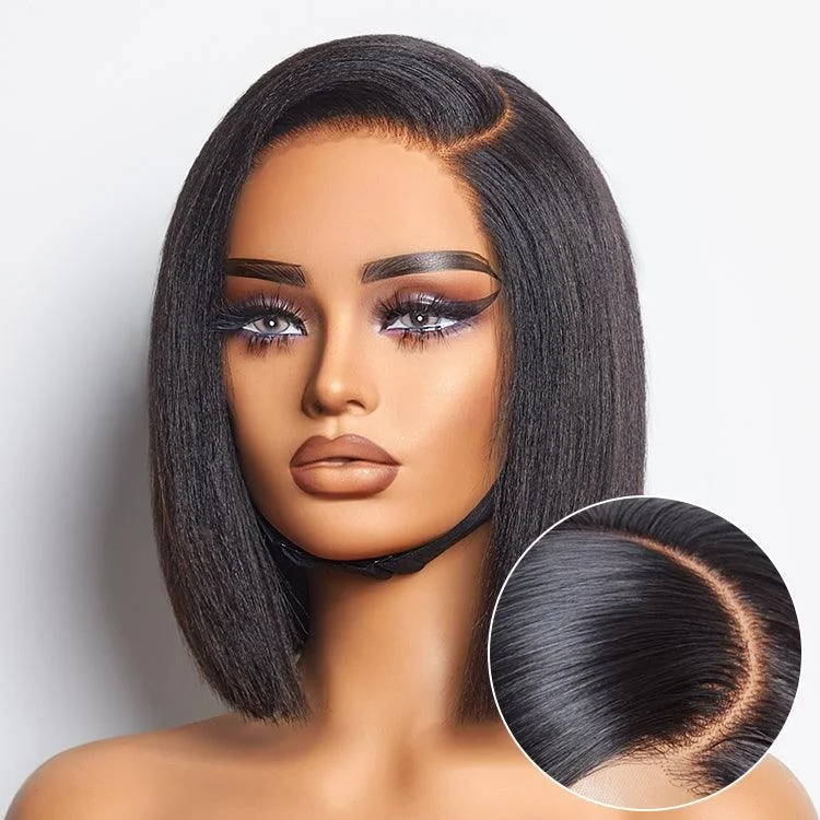 Bob Wigs for Dance Classes Ultra Natural Glueless Minimalist HD Lace C Part Bob Wig 100% Human Hair | Classic & Chic Bob Wigs for Dance Classes Ultra Natural Glueless Minimalist HD Lace C Part Bob Wig 100% Human Hair | Classic & Chic