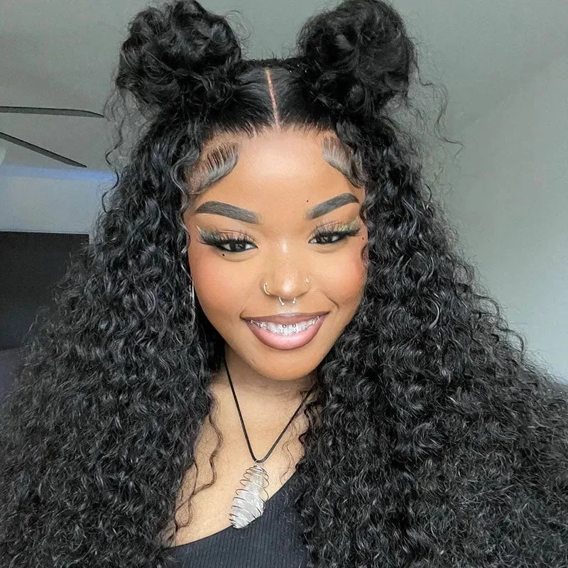 Bob Wigs in Black Colors Klaiyi Jerry Curly Human Hair Wigs 7X5 Bye Bye Knots Lace Closure Wigs Flash Sale Bob Wigs in Black Colors Klaiyi Jerry Curly Human Hair Wigs 7X5 Bye Bye Knots Lace Closure Wigs Flash Sale