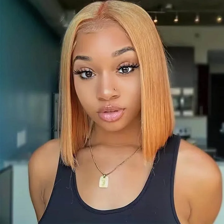 Bob Wigs for Business Professionals Honey Blonde #27 Bob Wig Straight 13x4 Pre Cut Lace Front Bob Glueless Human Hair Wig Bob Wigs for Business Professionals Honey Blonde #27 Bob Wig Straight 13x4 Pre Cut Lace Front Bob Glueless Human Hair Wig