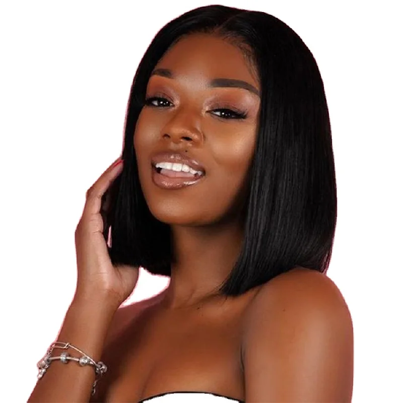 Bob Wigs for Women over 50​ 4x4 Short Bob Wig Lace Front Human Hair