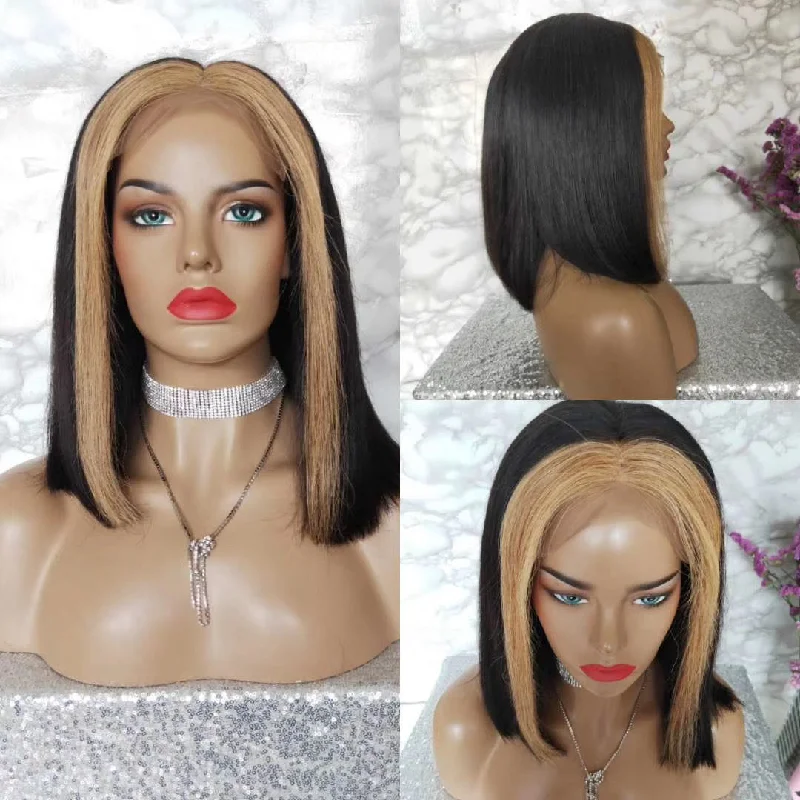 Bob Wigs for Concerts Highlight BOB Lace Wig Brazilian Human Hair for Black Women Surprisehair Bob Wigs for Concerts Highlight BOB Lace Wig Brazilian Human Hair for Black Women Surprisehair