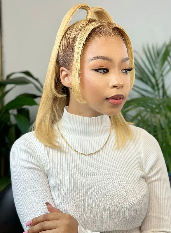 Bob Wigs with Side - Parted Styles​ Blonde Lace Bob Wig