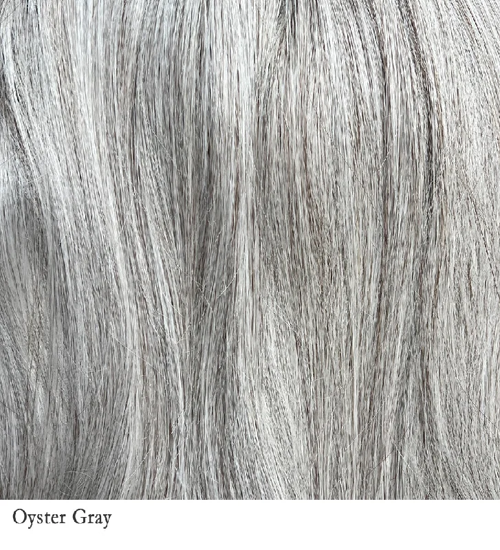 Pre-Order | Oyster Gray | 56/60 | Unrooted gray mix. Mixture of lightest Gray and hint of White creating a natural but fashionable Gray.