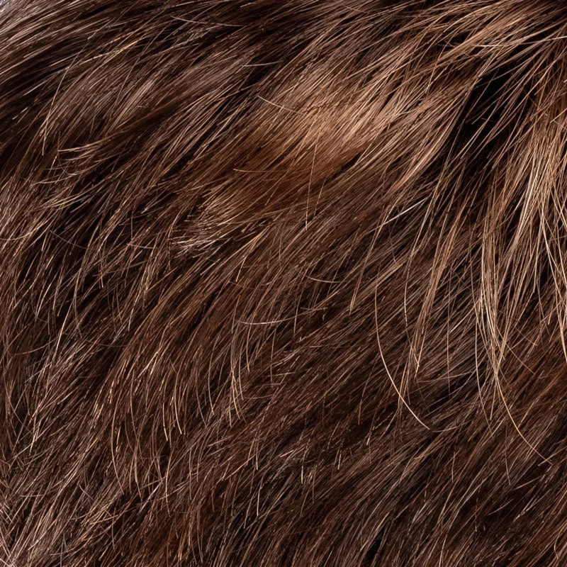 Chocolate Rooted | Medium to Dark Brown base with Light Reddish Brown highlights and Dark Roots