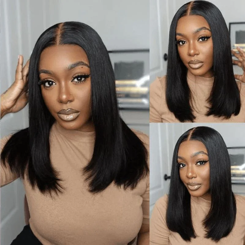 Bob Wigs for Modern and Contemporary Styles Ali Grace 13x4 Lace Front Straight Bob Wigs Natural Color Bob Wigs for Modern and Contemporary Styles Ali Grace 13x4 Lace Front Straight Bob Wigs Natural Color