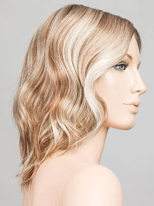 Toffee Blonde Lighted | 20.27.23 | Light Strawberry Blonde & Dark Strawberry Blonde and Lightest Pale Blonde Blend with Highlights throughout and Concentrated in the front
