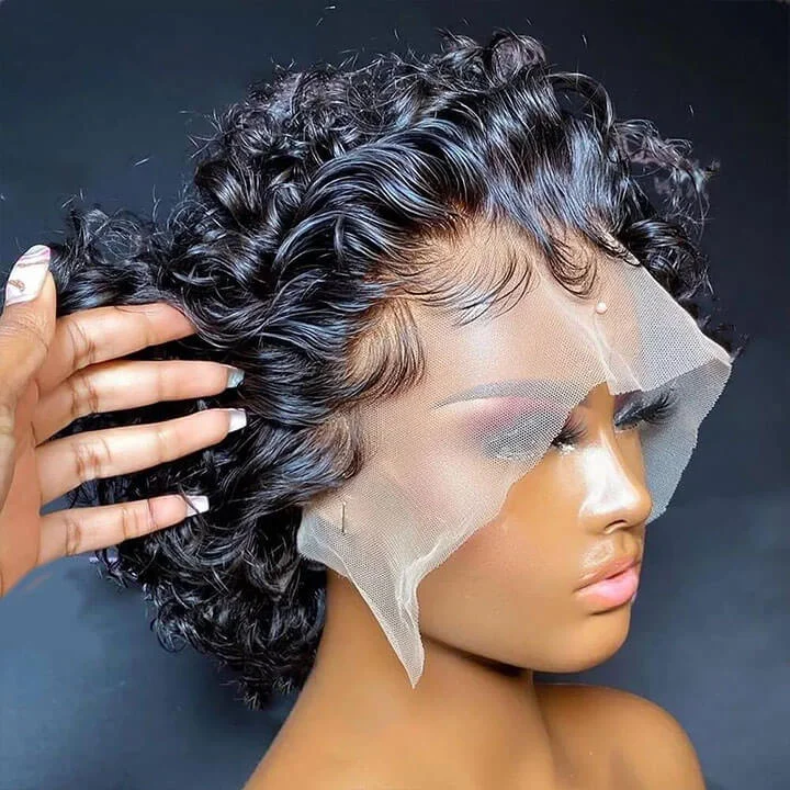Bob Wigs for Halloween Costumes 13x6 Short Curly Pixie Cut Lace Front Wigs Brazilian Curly Human Hair Wigs Bob Wigs for Halloween Costumes 13x6 Short Curly Pixie Cut Lace Front Wigs Brazilian Curly Human Hair Wigs