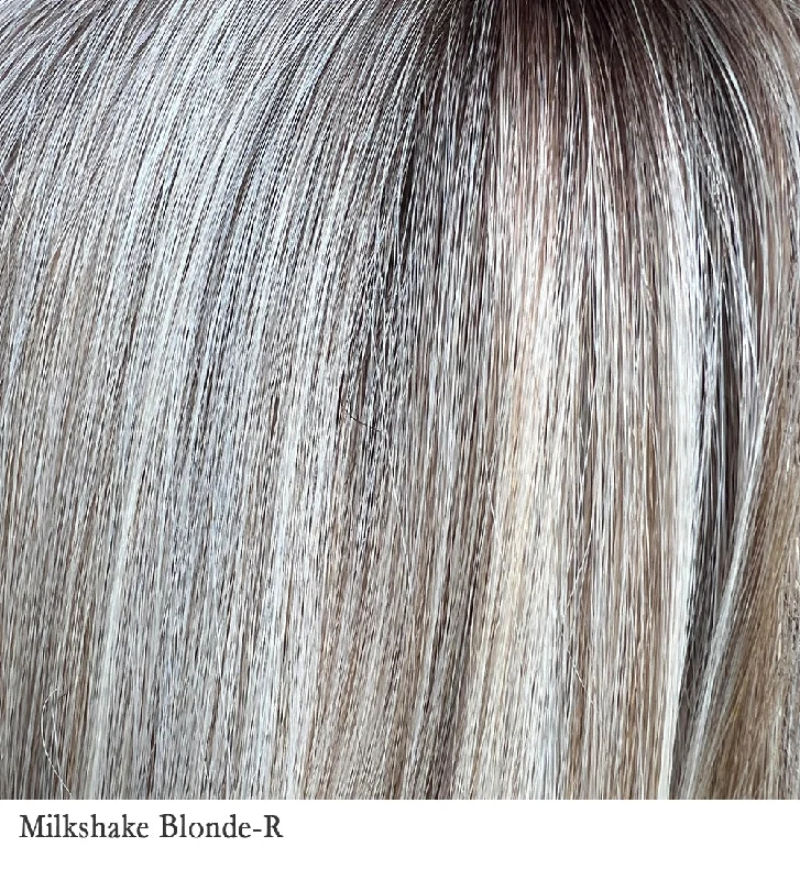 Pre-Order | Milkshake Blonde-R | 12/19/23+8 | Mixture of light Sandy Brown highlighted with light Ash Blonde with a hint of light Platinum Blonde with medium root color.