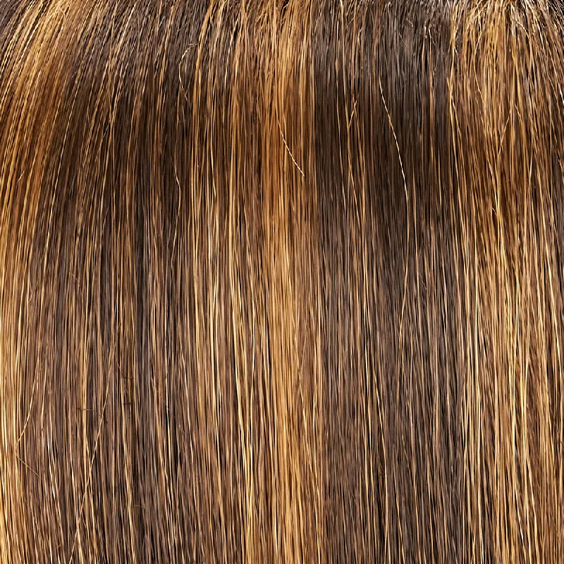 6F27 | Caramel Ribbon | Brown w/ Lt Red-Gold Blonde Highlights & Tips
