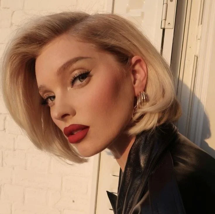 Bob Wigs for Prom Night Blonde Highlight Pixie Cut Bob Lace Frontal Wig Human Hair for African American Bob Wigs for Prom Night Blonde Highlight Pixie Cut Bob Lace Frontal Wig Human Hair for African American