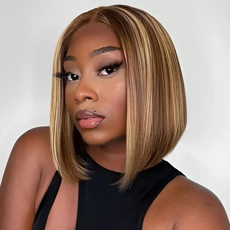 Bob Wigs in Pastel Colors for a Trendy Look No Extra Work Ready to Wear & Go Highlight Piano Color Pre-Cut HD Lace Bob Wig Bob Wigs in Pastel Colors for a Trendy Look No Extra Work Ready to Wear & Go Highlight Piano Color Pre-Cut HD Lace Bob Wig