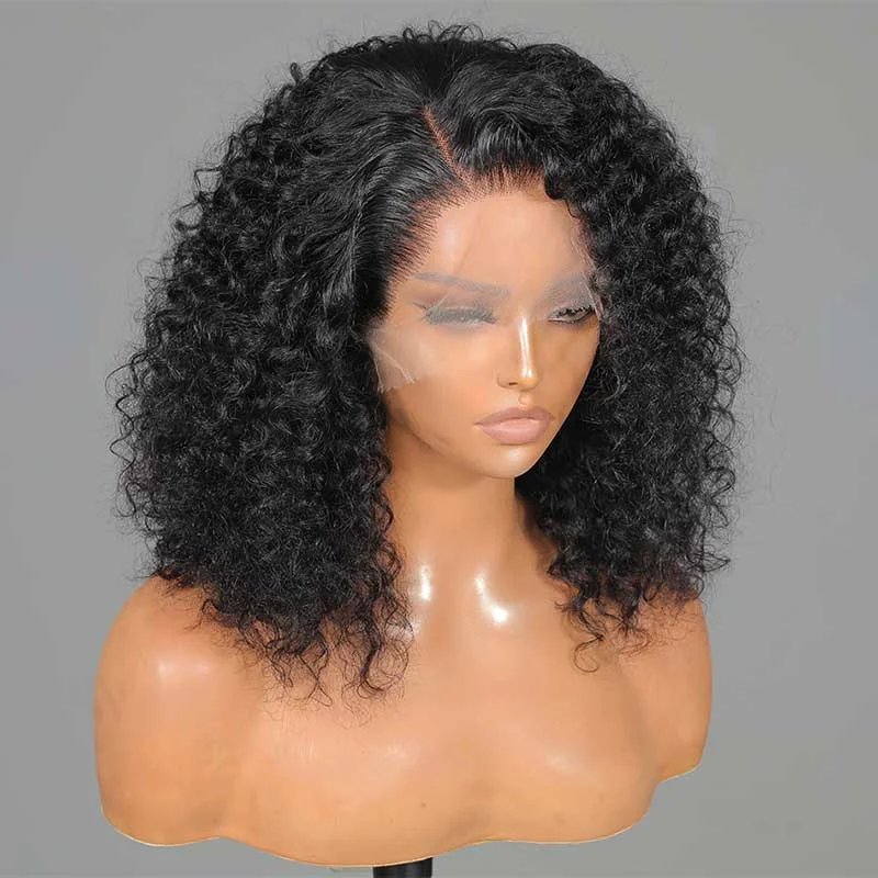 Bob Wigs for Acting Performances Aligrace MLG Series 13x4 Lace Jerry Curly Short Bob Wig Bob Wigs for Acting Performances Aligrace MLG Series 13x4 Lace Jerry Curly Short Bob Wig