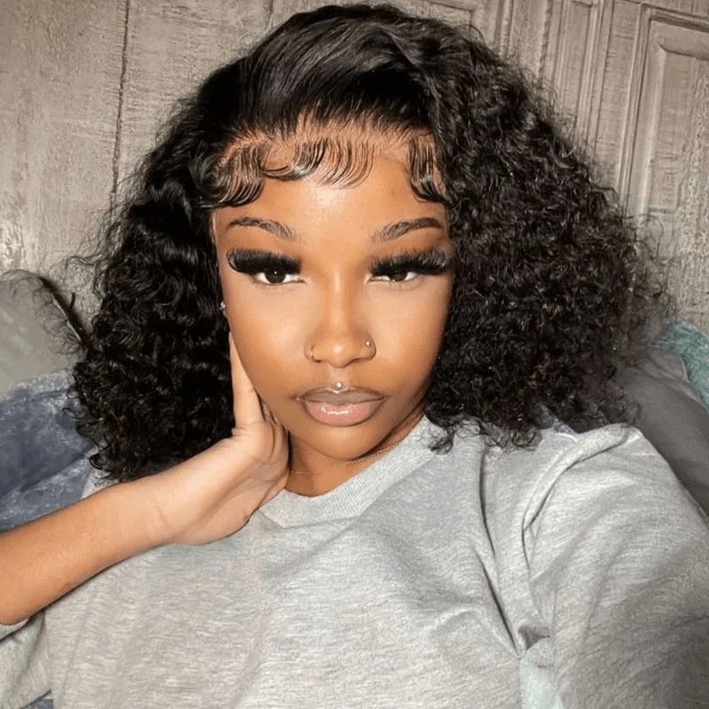 Bob Wigs in Brunette Shades Aligrace Hair Curly 5X5 Skinlike Real HD Lace Human Hair Bob Wigs Bob Wigs in Brunette Shades Aligrace Hair Curly 5X5 Skinlike Real HD Lace Human Hair Bob Wigs