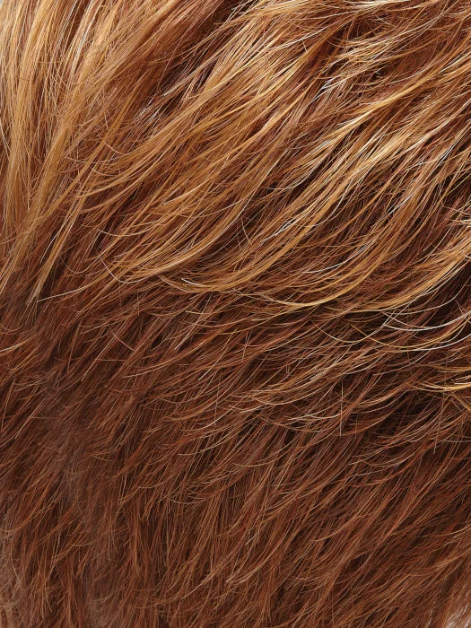 27MBTT | Chocolate Dipped Strawberry | Med Red-Gold Blonde & Med Red Blend w/ Med Gold Tips & Med Red Nape