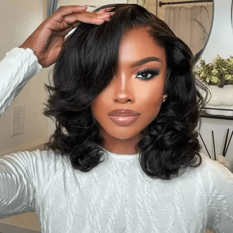 Bob Wigs in Gray Tones for Mature Styles Aligrace Hair 5x5 HD Lace Body Wave Short Bob Wig Bob Wigs in Gray Tones for Mature Styles Aligrace Hair 5x5 HD Lace Body Wave Short Bob Wig