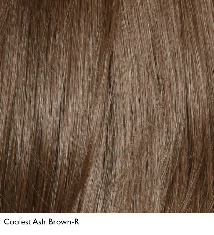Pre-Order | Coolest Ash Brown-R | 8/14+4 Rooted. Combination of Light Ash Brown & Cool Medium Brown with a hint of Dark Blonde subtle highlights.