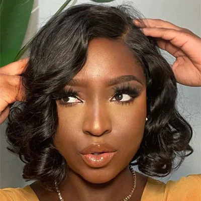 Bob Wigs for Formal Occasions Fast Dlivery Modern Show Pixie Cut lace frontal wig loose wave hair short Bob wavy human hair wig Bob Wigs for Formal Occasions Fast Dlivery Modern Show Pixie Cut lace frontal wig loose wave hair short Bob wavy human hair wig