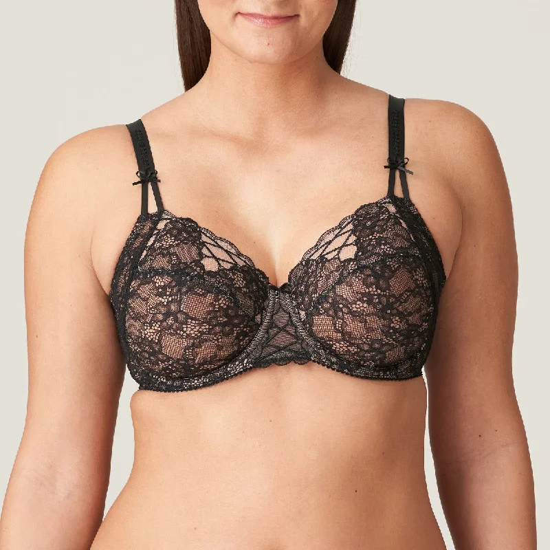 Prima Donna Livonia Black Lace Unlined Full Cup Bra 0163430