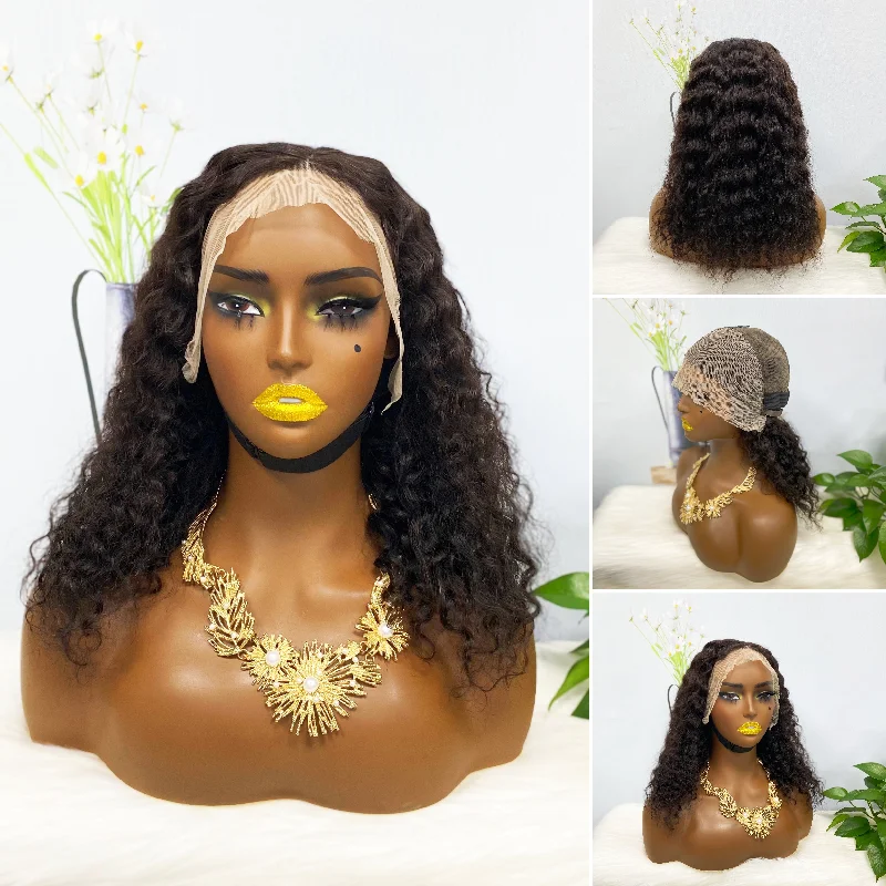 Bob Wigs for TikTok - Inspired Styles Bob wig with a wavy texture for a beachy look13*4 BoB Wig Water Wave Wigs Color NC 200% Density Bob Wigs for TikTok - Inspired Styles Bob wig with a wavy texture for a beachy look13*4 BoB Wig Water Wave Wigs Color NC 200% Density