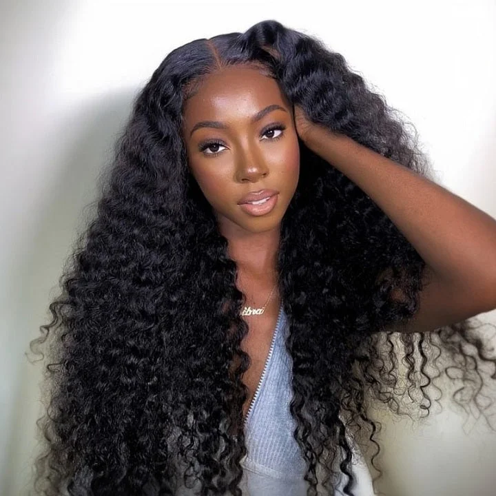 Lace wig with a pre - bleached knot for a natural - looking scalp9x6 HD Lace Deep Wave Glueless Pre Cut Lace Wig Pre Bleached Tiny Knots Wig Lace wig with a pre - bleached knot for a natural - looking scalp9x6 HD Lace Deep Wave Glueless Pre Cut Lace Wig Pre Bleached Tiny Knots Wig