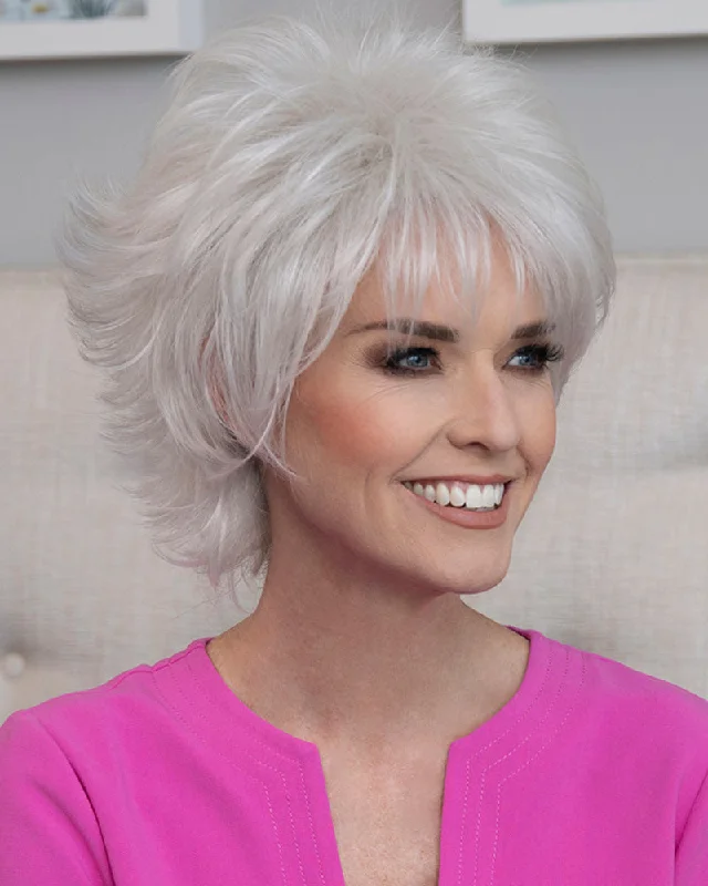 Human - hair wig with a natural - looking root for a more realistic lookAria | Human Hair Blend Wig by Envy Human - hair wig with a natural - looking root for a more realistic lookAria | Human Hair Blend Wig by Envy