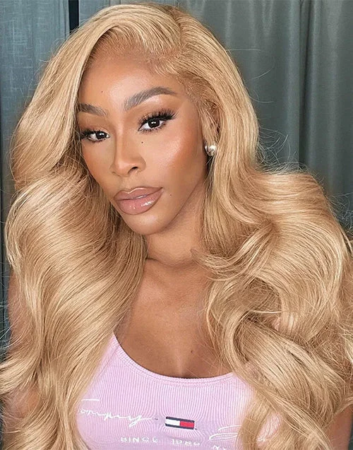 Colored wig with a silk - base cap for a comfortable and smooth feelAsh Blonde Color Wavy 13x6 Lace Front Human Hair Glueless Wig Colored wig with a silk - base cap for a comfortable and smooth feelAsh Blonde Color Wavy 13x6 Lace Front Human Hair Glueless Wig